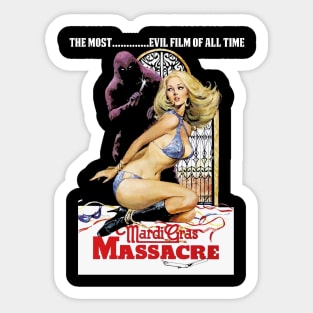 Mardi Gras Massacre Sticker